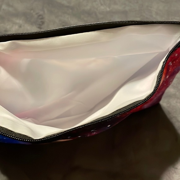 Cat Busting Out of Galaxy So Cute! Canvas Makeup (Pencil/Pen) Bag - Picture 6 of 9